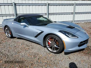 2017 Chevrolet Corvette Z51 2LT with VIN 1G1YK3D78H5109836, listed as a Copart auction lot 80411924 with 0 mi miles and Non Repairable. Bid and sale history available at carsss.com. Image 4.