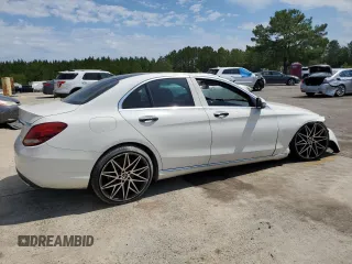 2017 Mercedes-Benz C 300 with VIN WDDWF4JB7HR247545, listed as a Copart auction lot 58122795 with 86,905 mi miles and Clean title. Bid and sale history available at DreamBid. Image 3.