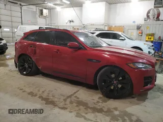 2017 Jaguar F-Pace 35t R-Sport with VIN SADCL2BV5HA490891, listed as a Copart auction lot 45609965 with 127,187 mi miles and Salvage title. Bid and sale history available at DreamBid. Image 4.