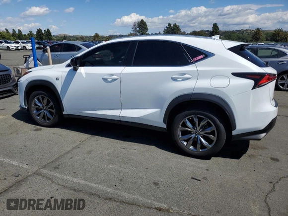 2021 Lexus NX 300 F Sport z VIN JTJSARBZ1M2197368, wystawiony jako Copart lot #56800605 z przebiegiem 33 228 mil mil oraz Szkoda całkowita • Salvage title. Historia ofert i sprzedaży dostępna na DreamBid. Obrazek 2.