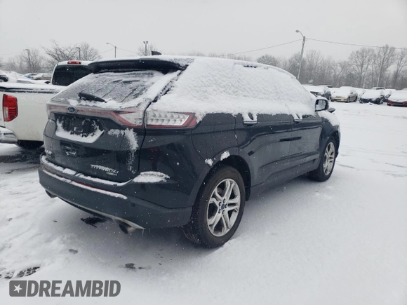 2015 Ford Edge Titanium with VIN 2FMTK4K93FBB13552, listed as a Copart auction lot 45726125 with 167,030 mi miles and Salvage Title. Bid and sale history available at carsss.com. Image 3.