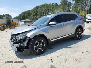 2018 Honda CR-V Touring с VIN 7FARW1H9XJE001467, выставлен на аукционе Copart как лот 55222005 с пробегом 65 611 миль миль и Списание • Salvage title. История ставок и продаж доступна на DreamBid. Изображение 1.