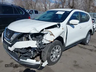 2017 Nissan Rogue SV with VIN KNMAT2MV9HP558445, listed as a IAAI auction lot 41637607 with 141,692 mi miles. Bid and sale history available at carsss.com. Image 2.