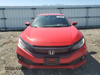 2019 Honda Civic Sedan Sport with VIN 2HGFC2F80KH604206, listed as a Copart auction lot 51658615 with 75,195 mi miles and Salvage Title. Bid and sale history available at carsss.com. Image 5.