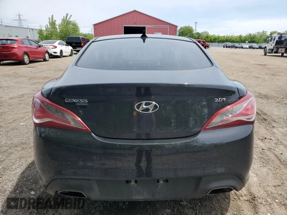2012 Hyundai Genesis Coupe 2.0T with VIN KMHHT6KD0CU075495, listed as a Copart auction lot 58903025 with 172,884 mi miles and Clean title. Bid and sale history available at DreamBid. Image 6.
