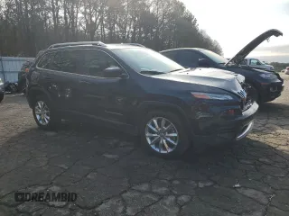 2015 Jeep Cherokee Limited with VIN 1C4PJLDB6FW507807, listed as a Copart auction lot 44366245 with 117,453 mi miles and Salvage Title. Bid and sale history available at DreamBid. Image 4.