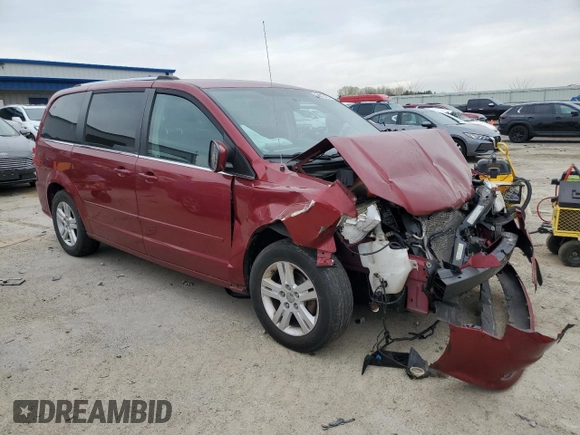 2011 Dodge Grand Caravan Crew with VIN 2D4RN5DG1BR697672, listed as a Copart auction lot 54875495 with 129,892 mi miles and Non Repairable. Bid and sale history available at DreamBid. Image 4.