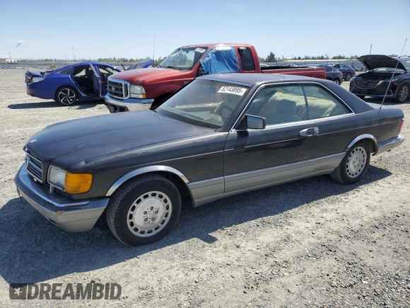 1987 Mercedes-Benz 560 with VIN WDBCA45D3HA358923, listed as a Copart auction lot 52143895 with 127,974 mi miles and Clean Title. Bid and sale history available at DreamBid. Image 1.
