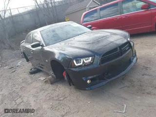 2012 Dodge Charger SRT8 with VIN 2C3CDXEJ4CH169812, listed as a IAAI auction lot 41780652 with 172,728 mi miles. Bid and sale history available at carsss.com. Image 1.