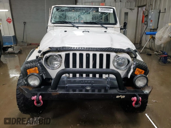 2003 Jeep Wrangler Sport with VIN 1J4FA49S43P300522, listed as a Copart auction lot 50508965 with 192,643 mi miles and Salvage Title. Bid and sale history available at carsss.com. Image 5.