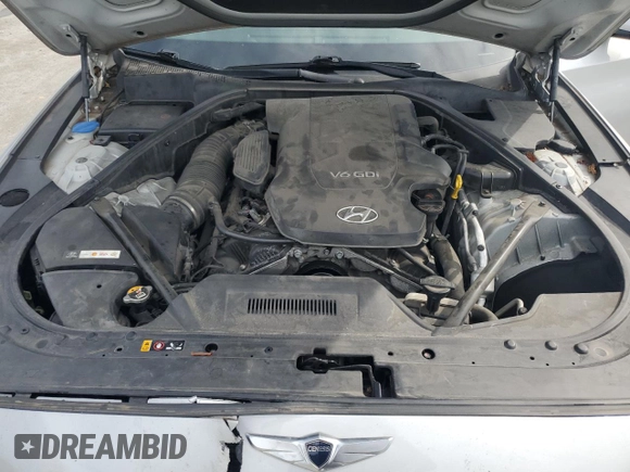 2016 Hyundai Genesis 3.8L with VIN KMHGN4JE5GU132610, listed as a Copart auction lot 67592854 with 80,424 mi miles and Salvage Title. Bid and sale history available at carsss.com. Image 12.