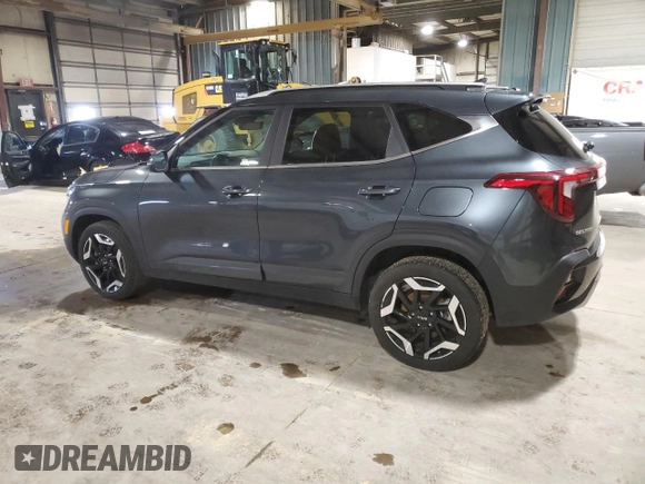 2024 Kia Seltos SX with VIN KNDETCA73R7622283, listed as a Copart auction lot 50355475 with 19,837 mi miles and Salvage title. Bid and sale history available at DreamBid. Image 2.