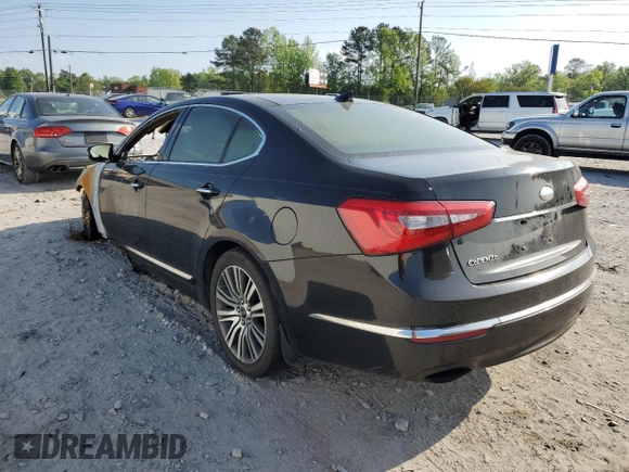 2014 Kia Cadenza Premium with VIN KNALN4D77E5136937, listed as a Copart auction lot 50035004 with 0 mi miles and Non Repairable. Bid and sale history available at carsss.com. Image 2.