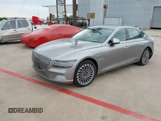 2023 Genesis G80 with VIN KMTGE4S1XPU006759, listed as a IAAI auction lot 37967251 with 3,047 mi miles and . Bid and sale history available at carsss.com. Image 2.