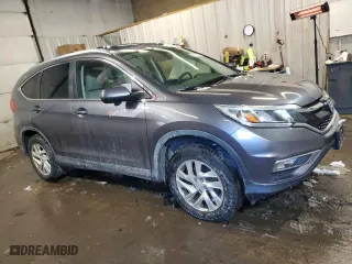 2015 Honda CR-V EX-L with VIN 5J6RM4H74FL033475, listed as a Copart auction lot 43033985 with 117,618 mi miles and Salvage Title. Bid and sale history available at carsss.com. Image 4.