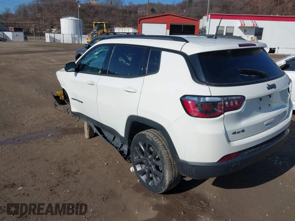 2021 Jeep Compass 80th Anniversary with VIN 3C4NJDEB5MT584554, listed as a IAAI auction lot 41705784 with 56,213 mi miles and . Bid and sale history available at DreamBid. Image 3.