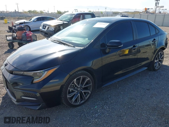 2022 Toyota Corolla SE with VIN 5YFS4MCE1NP109575, listed as a IAAI auction lot 41889417 with 53,517 mi miles. Bid and sale history available at carsss.com. Image 18.