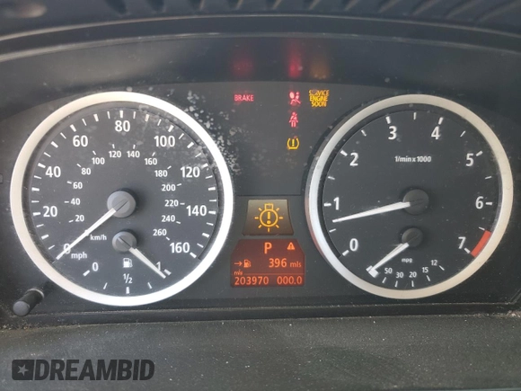 2007 BMW 5 Series 550i z VIN WBANB53577CP07901, wystawiony jako Copart lot #57624255 z przebiegiem 203 970 mil mil oraz Szkoda całkowita • Salvage title. Historia ofert i sprzedaży dostępna na DreamBid. Obrazek 9.