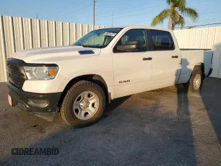 2021 Ram 1500 Tradesman with VIN 1C6RRFNG2MN697452, listed as a Copart auction lot 61912045 with 118,516 mi miles and Clean title. Bid and sale history available at DreamBid. Image 1.