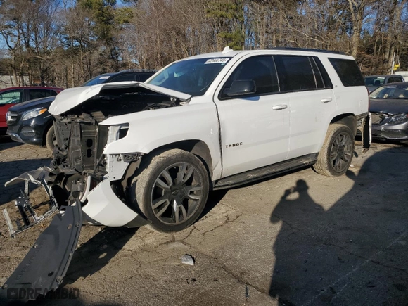 2020 Chevrolet Tahoe LT with VIN 1GNSCBKCXLR181134, listed as a Copart auction lot 42830745 with 83,606 mi miles and Salvage Title. Bid and sale history available at carsss.com. Image 1.