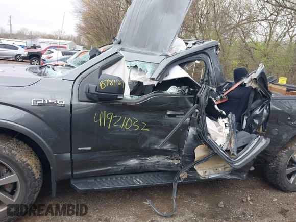 2017 Ford F-150 XL with VIN 1FTEW1EG0HFB78127, listed as a IAAI auction lot 41921032 with Not Provided miles. Bid and sale history available at carsss.com. Image 14.