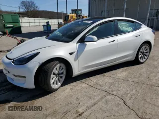 2022 Tesla Model 3 Long Range with VIN 5YJ3E1EB2NF359955, listed as a Copart auction lot 49778615 with Not Provided miles and Salvage Title. Bid and sale history available at DreamBid. Image 1.