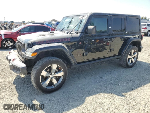 2018 Jeep Wrangler Unlimited Rubicon with VIN 1C4HJXFG1JW125326, listed as a Copart auction lot 62655395 with 33,920 mi miles and Clean title. Bid and sale history available at DreamBid. Image 1.