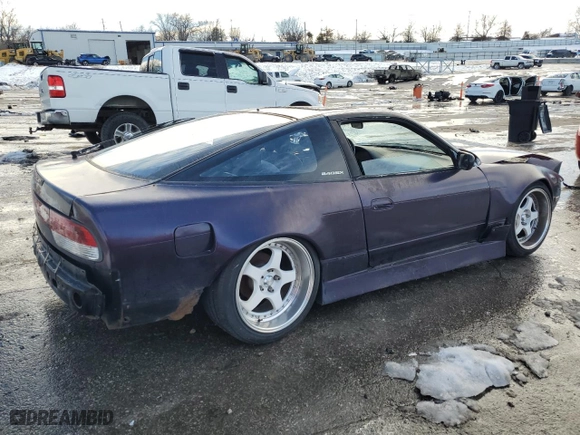 1992 Nissan 240SX SE Ltd Edition with VIN JN1MS36P3NW113367, listed as a Copart auction lot 89062255 with 83369 miles and Salvage Title. Bid and sale history available at carsss.com. Image 3.