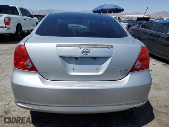 2005 Scion tC with VIN JTKDE177850022873, listed as a Copart auction lot 57166754 with 194,678 mi miles and Salvage Title. Bid and sale history available at carsss.com. Image 6.