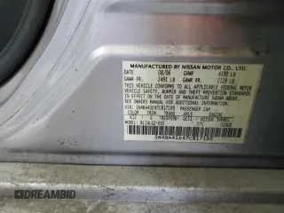 2007 Nissan Maxima 3.5 SL with VIN 1N4BA41E47C817199, listed as a Copart auction lot 62538634 with 0 mi miles and Salvage Title. Bid and sale history available at carsss.com. Image 15.