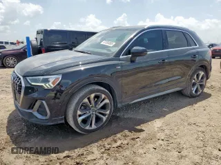 2020 Audi Q3 S line Prestige with VIN WA1FECF33L1043433, listed as a Copart auction lot 61084885 with 58,607 mi miles and Salvage title. Bid and sale history available at DreamBid. Image 1.