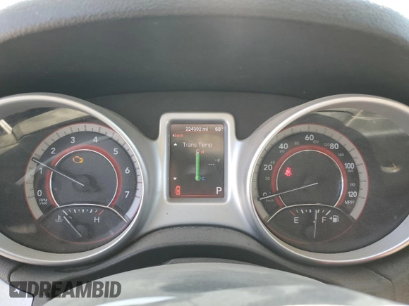 2013 Dodge Journey SXT with VIN 3C4PDCBG3DT571134, listed as a Copart auction lot 52068295 with 224,302 mi miles and Salvage Title. Bid and sale history available at carsss.com. Image 9.