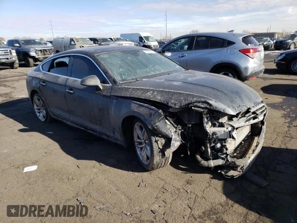 2019 Audi A5 Sportback Premium with VIN WAUANCF58KA051394, listed as a Copart auction lot 39569774 with Not Provided miles. Bid and sale history available at carsss.com. Image 4.