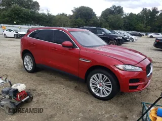 2018 Jaguar F-Pace 30t Portfolio with VIN SADCN2GX3JA288772, listed as a Copart auction lot 73749634 with 72,754 mi miles and Salvage title. Bid and sale history available at DreamBid. Image 4.