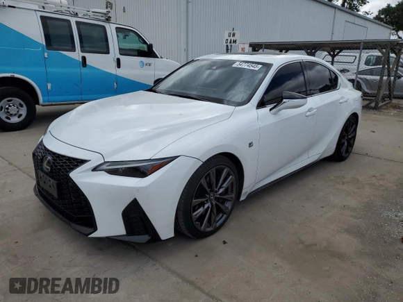 2022 Lexus IS 350 F Sport with VIN JTHGZ1B20N5050205, listed as a Copart auction lot 54774545 with 65,074 mi miles and Salvage title. Bid and sale history available at DreamBid. Image 1.