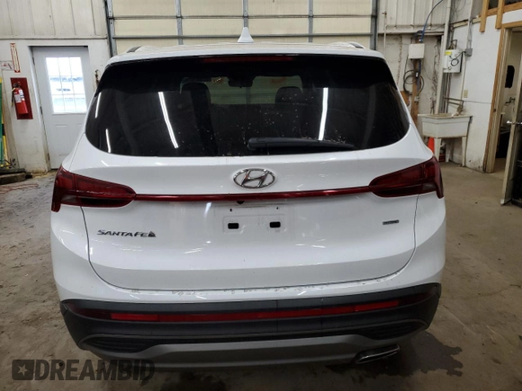 2022 Hyundai Santa Fe SE with VIN 5NMS1DAJ8NH411867, listed as a Copart auction lot 82847474 with 29,518 mi miles and Salvage Title. Bid and sale history available at DreamBid. Image 6.