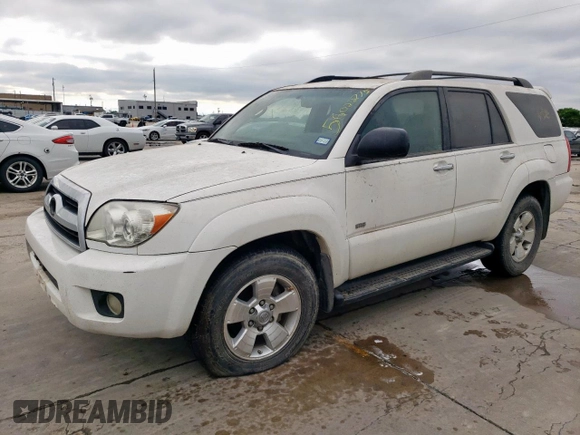 2007 Toyota 4Runner SR5 with VIN JTEZU14R078071071, listed as a Copart auction lot 56022775 with Not Provided miles and Clean Title. Bid and sale history available at DreamBid. Image 1.