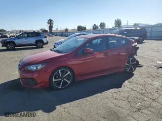 2020 Subaru Impreza Sport with VIN 4S3GKAM67L3602734, listed as a Copart auction lot 78462304 with 72,873 mi miles and Salvage Title. Bid and sale history available at carsss.com. Image 1.