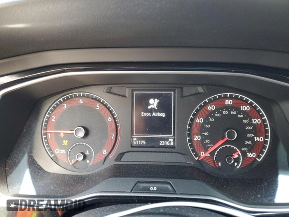2020 Volkswagen Jetta GLI S z VIN 3VW6T7BU5LM083823, wystawiony jako Copart lot #43552845 z przebiegiem 51 175 mil mil oraz Nie do naprawy • Non repairable. Historia ofert i sprzedaży dostępna na DreamBid. Obrazek 9.