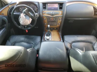 2011 Infiniti QX56 8-passenger with VIN JN8AZ2NC8B9303121, listed as a Copart auction lot 79643554 with 187,950 mi miles and Salvage Title. Bid and sale history available at carsss.com. Image 8.