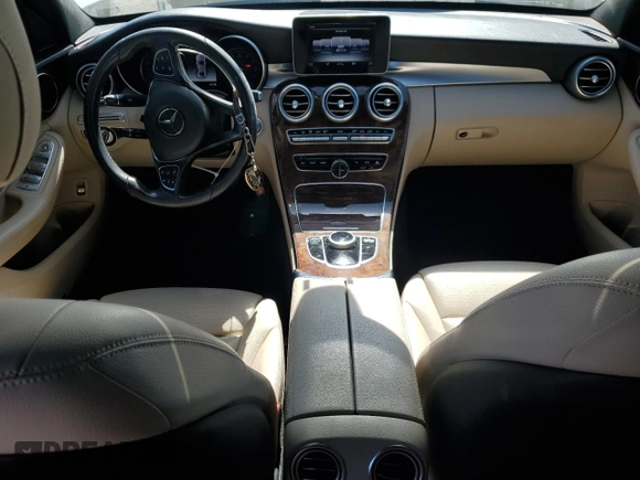 2018 Mercedes-Benz C 300 with VIN 55SWF4JBXJU240593, listed as a Copart auction lot 63388565 with 85,200 mi miles and Salvage title. Bid and sale history available at DreamBid. Image 8.