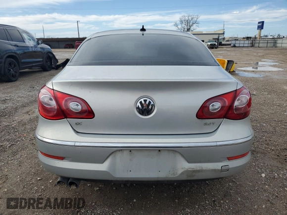 2011 Volkswagen CC Lux Plus with VIN WVWHN7AN9BE706459, listed as a Copart auction lot 43211955 with 121,250 mi miles and Clean Title. Bid and sale history available at carsss.com. Image 6.