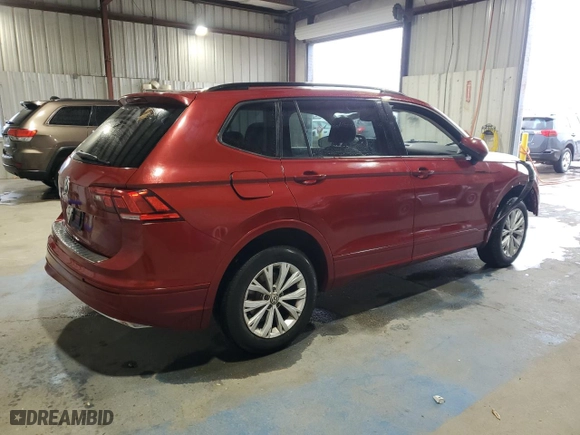 2019 Volkswagen Tiguan S with VIN 3VV1B7AX7KM121824, listed as a Copart auction lot 49919035 with 63,665 mi miles and Salvage Title. Bid and sale history available at carsss.com. Image 3.