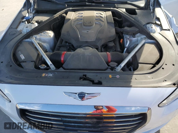 2019 Genesis G90 z VIN KMTF54JH3KU054168, wystawiony jako Copart lot #83710824 z przebiegiem 39 347 mil mil oraz Szkoda całkowita • Salvage title. Historia ofert i sprzedaży dostępna na DreamBid. Obrazek 11.