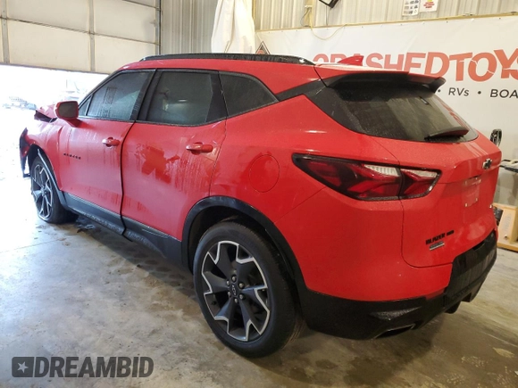 2019 Chevrolet Blazer RS with VIN 3GNKBJRS3KS690164, listed as a Copart auction lot 84563264 with 110,980 mi miles and Salvage Title. Bid and sale history available at DreamBid. Image 2.
