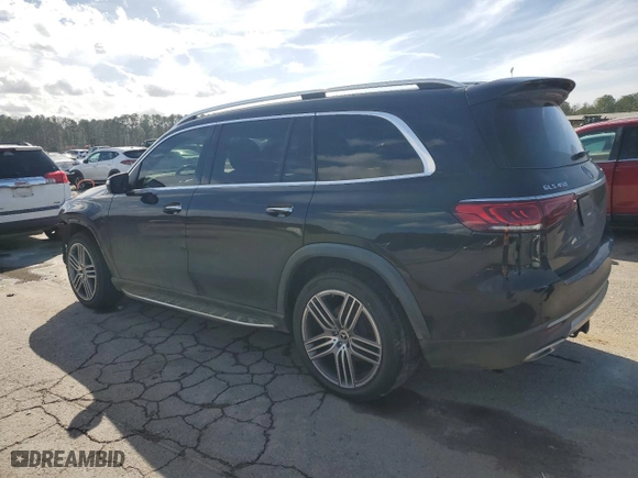 2021 Mercedes-Benz GLS with VIN 4JGFF5KE2MA468595, listed as a Copart auction lot 43468545 with 93,948 mi miles and Salvage Title. Bid and sale history available at carsss.com. Image 2.