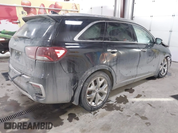 2019 Kia Sorento SX V6 with VIN 5XYPKDA55KG511727, listed as a IAAI auction lot 41531770 with 99,237 mi miles. Bid and sale history available at carsss.com. Image 4.