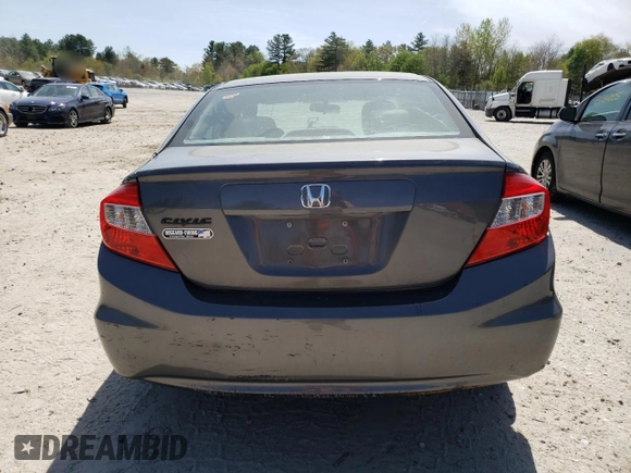 2012 Honda Civic LX with VIN 2HGFB2F53CH583118, listed as a Copart auction lot 55111215 with 133,760 mi miles and Clean Title. Bid and sale history available at DreamBid. Image 6.