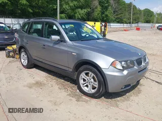 2006 BMW X3 3.0i z VIN WBXPA93486WD27157, wystawiony jako IAAI lot #42179625 z przebiegiem 251 105 mil mil oraz . Historia ofert i sprzedaży dostępna na DreamBid. Obrazek 1.