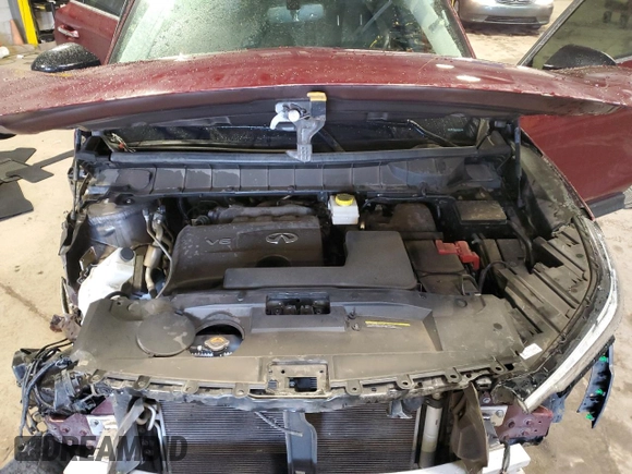 2022 Infiniti QX60 Luxe with VIN 5N1DL1FS8NC342420, listed as a Copart auction lot 79198454 with 43,126 mi miles and Salvage title. Bid and sale history available at DreamBid. Image 12.